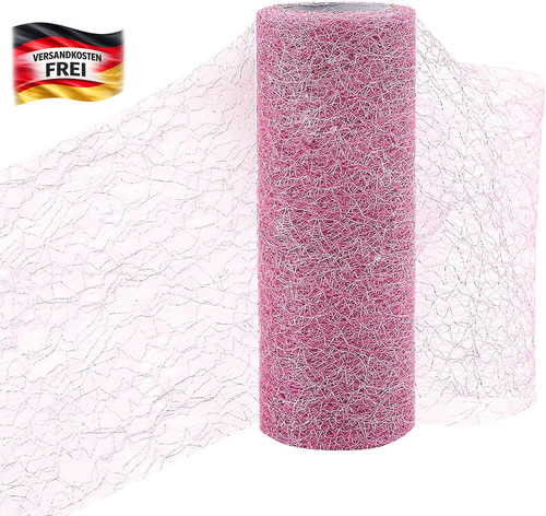 Tischläufer rosa spitze 15m - tischläufer, x