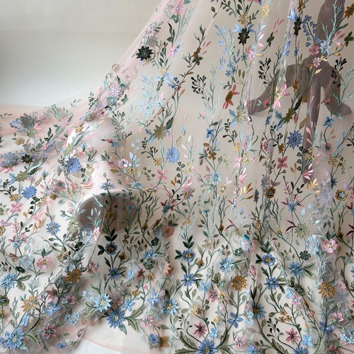 Bunt bestickt blumenmuster - bunt,