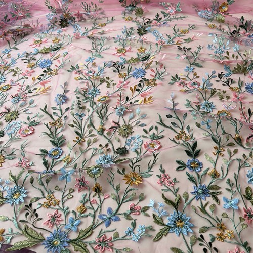 Bunt bestickt blumenmuster - bunt,