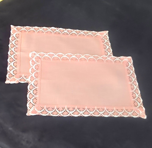 Platzdeckchen rosa - 2x,
