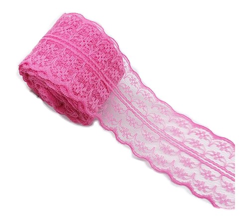 Spitzenbordüre rosa 4 5 - 10, 4,5