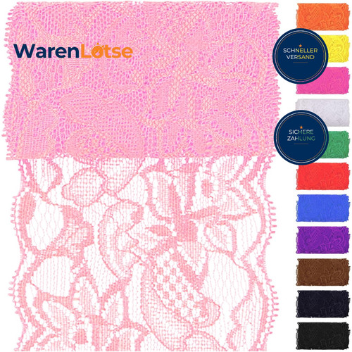 Spitze stoff breite rosa - stoff, 3,15"