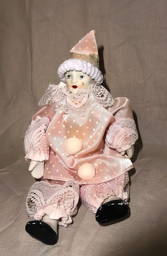 Pierrot rosa kostüm - rosa,