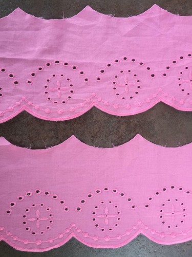 10m baumwolle spitze pink - 10m/5m,