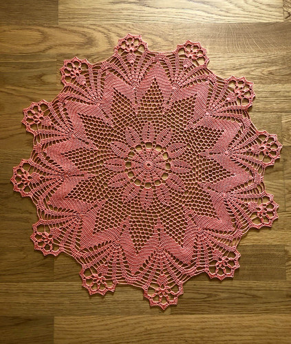Runde gehäkelte