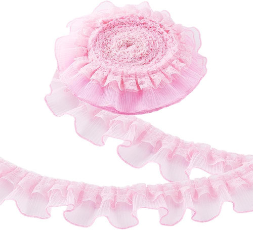 Yards rosa rüschen - ,