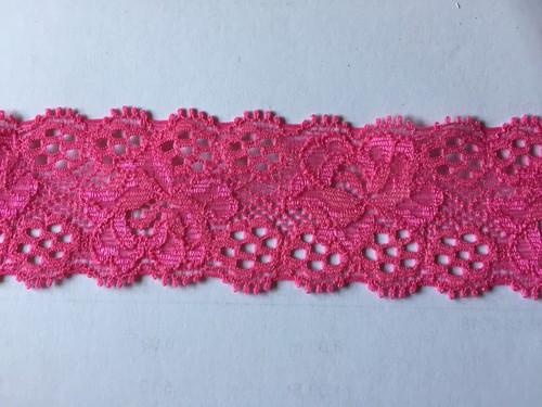 Spitze elastisch pink - , mm