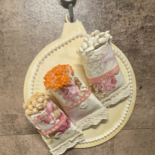 Stoff deko set blumen - set,