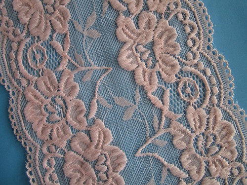 Spitze rosa elastisch 14cm - spitze,