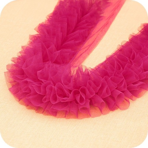 Ruffles plissiert netz rand - ruffles,